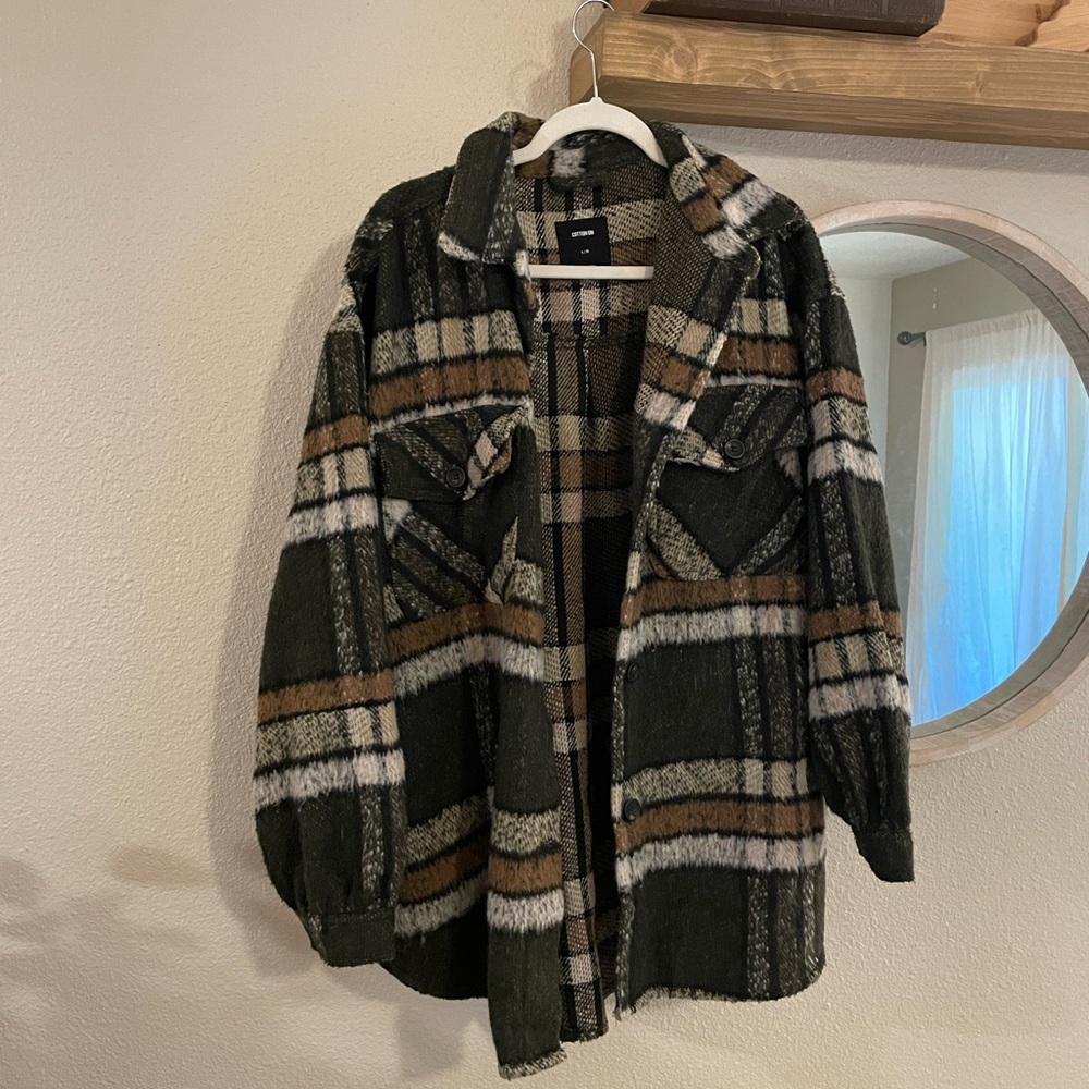 Cotton On Women’s Plaid Oversized Shacket